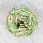 Handpainted Sari Silk Ribbon - Lime - 100 grams