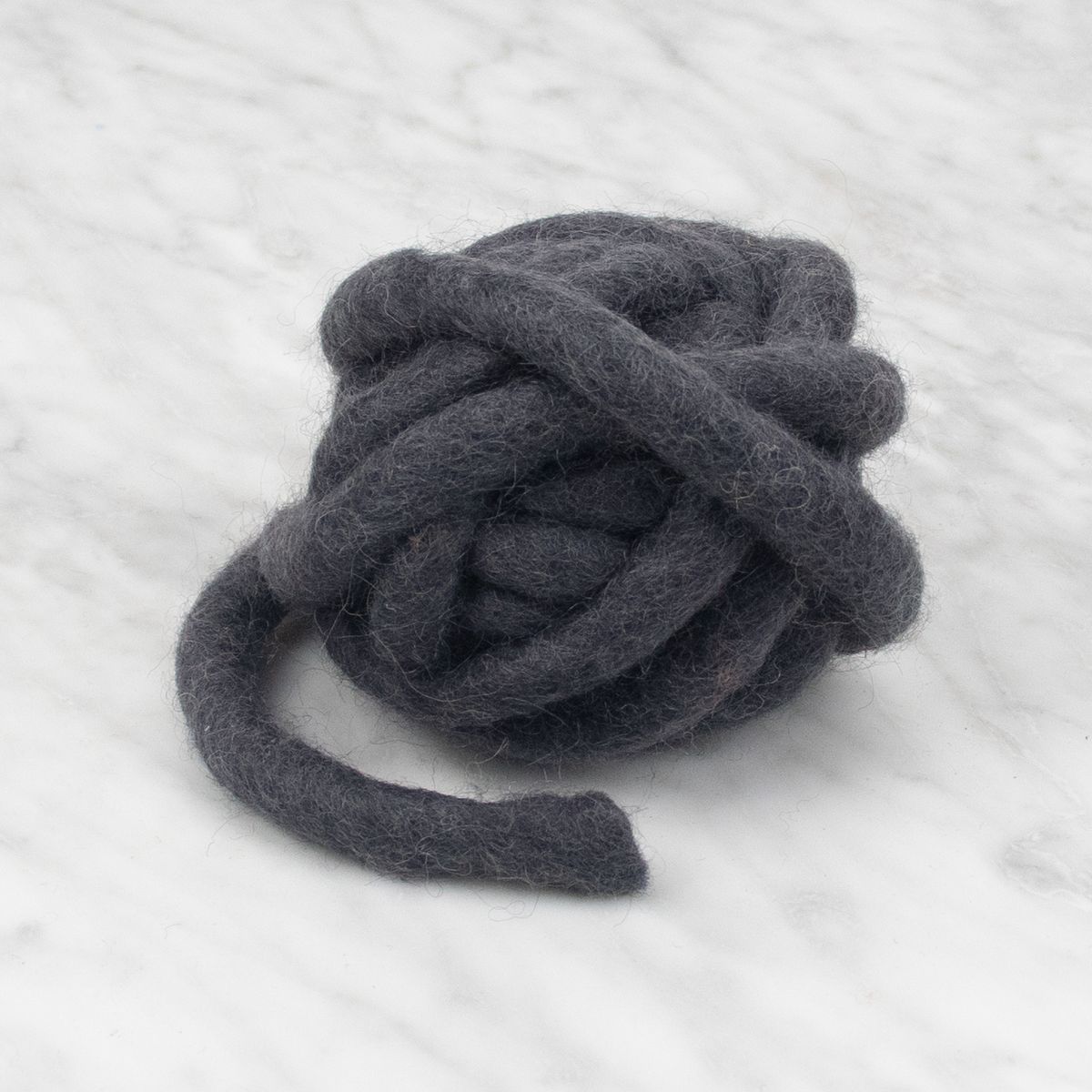 Chunky Felted Rope - Coal