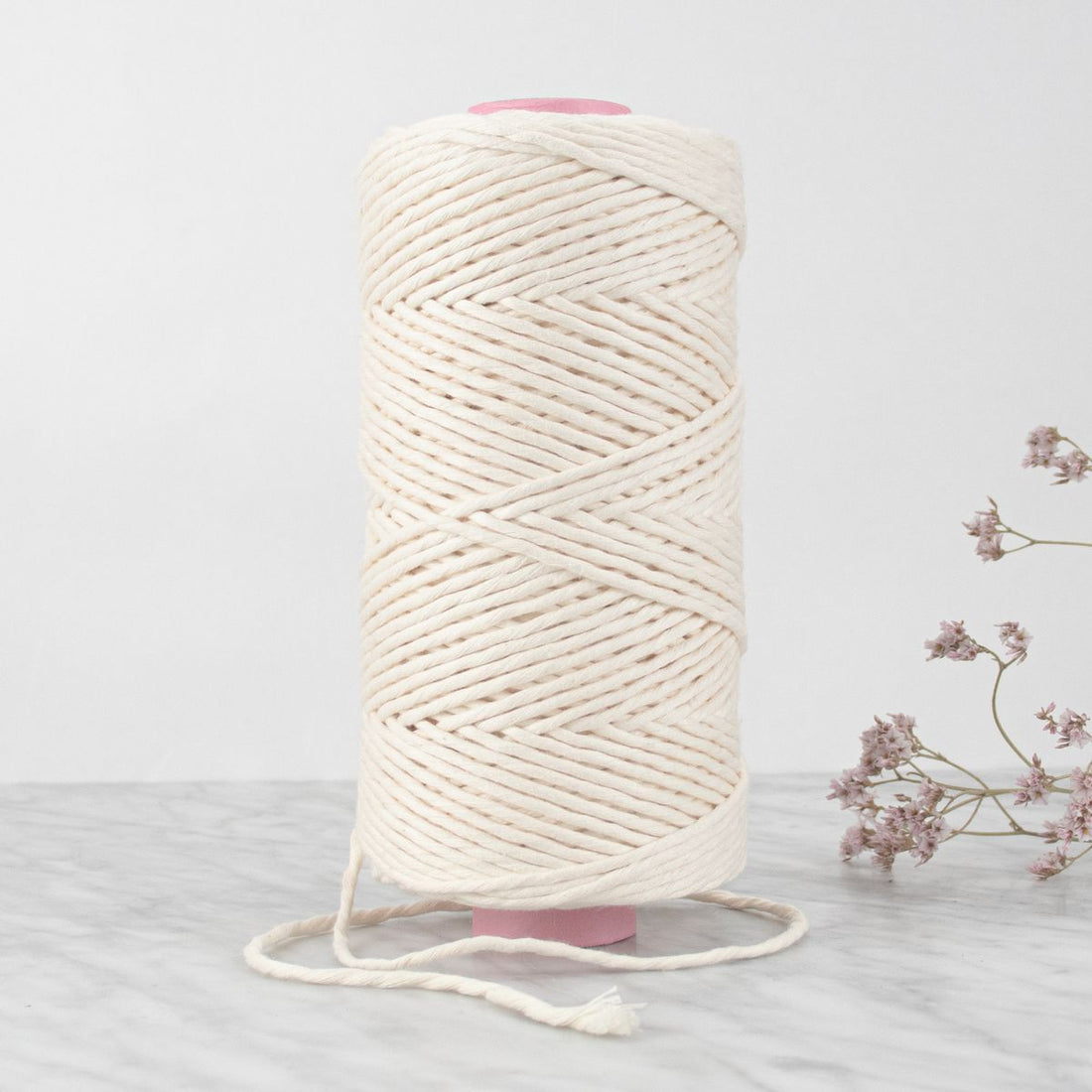 Egyptian 3mm Cotton String - 500 grams - Ivory