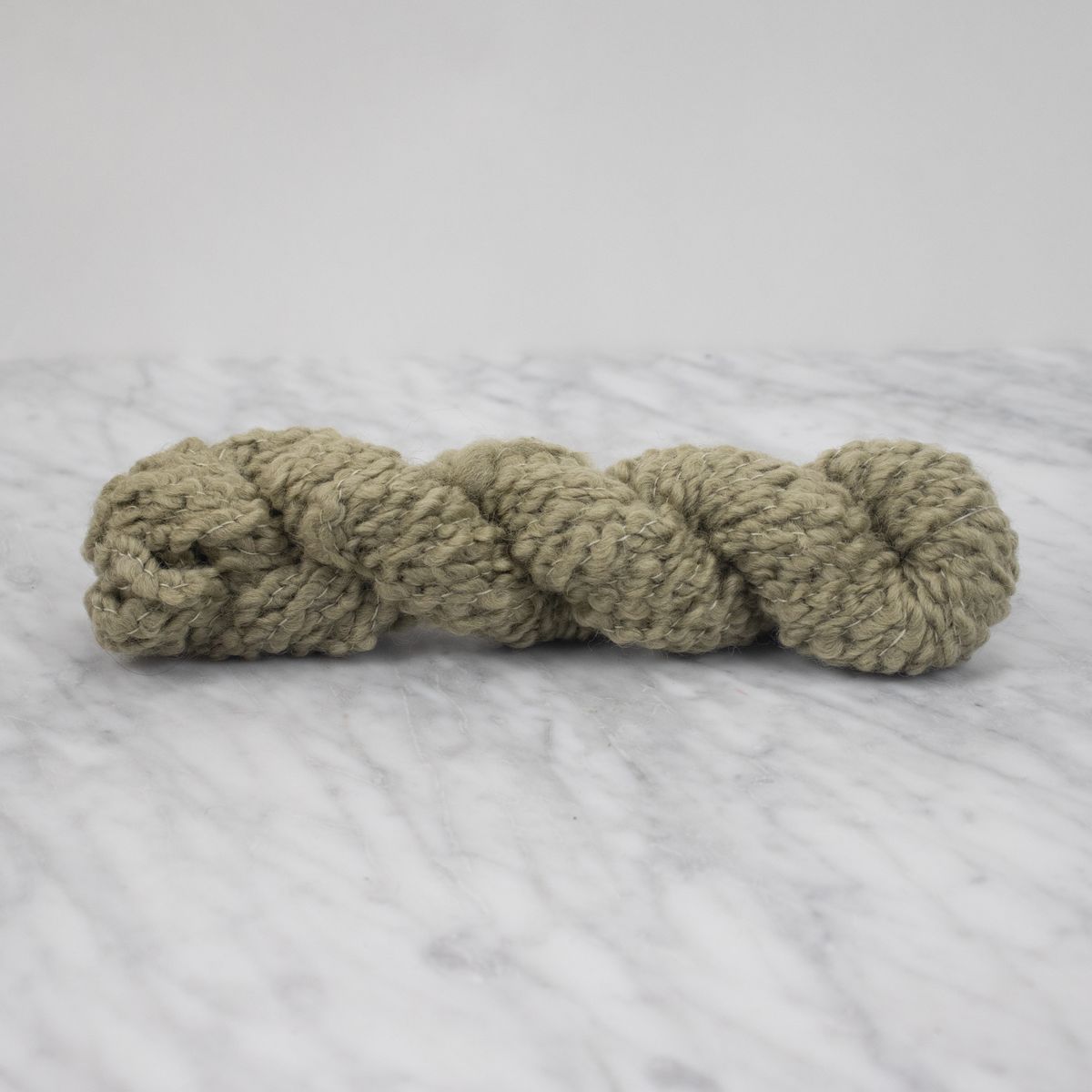 Merino Bouclé Yarn - Sage Green - 100 grams