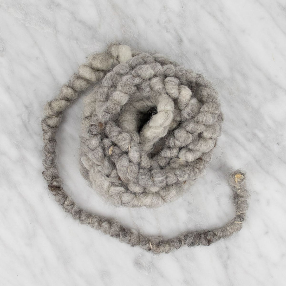 Wool Coil Yarn - Grey - 100 grams