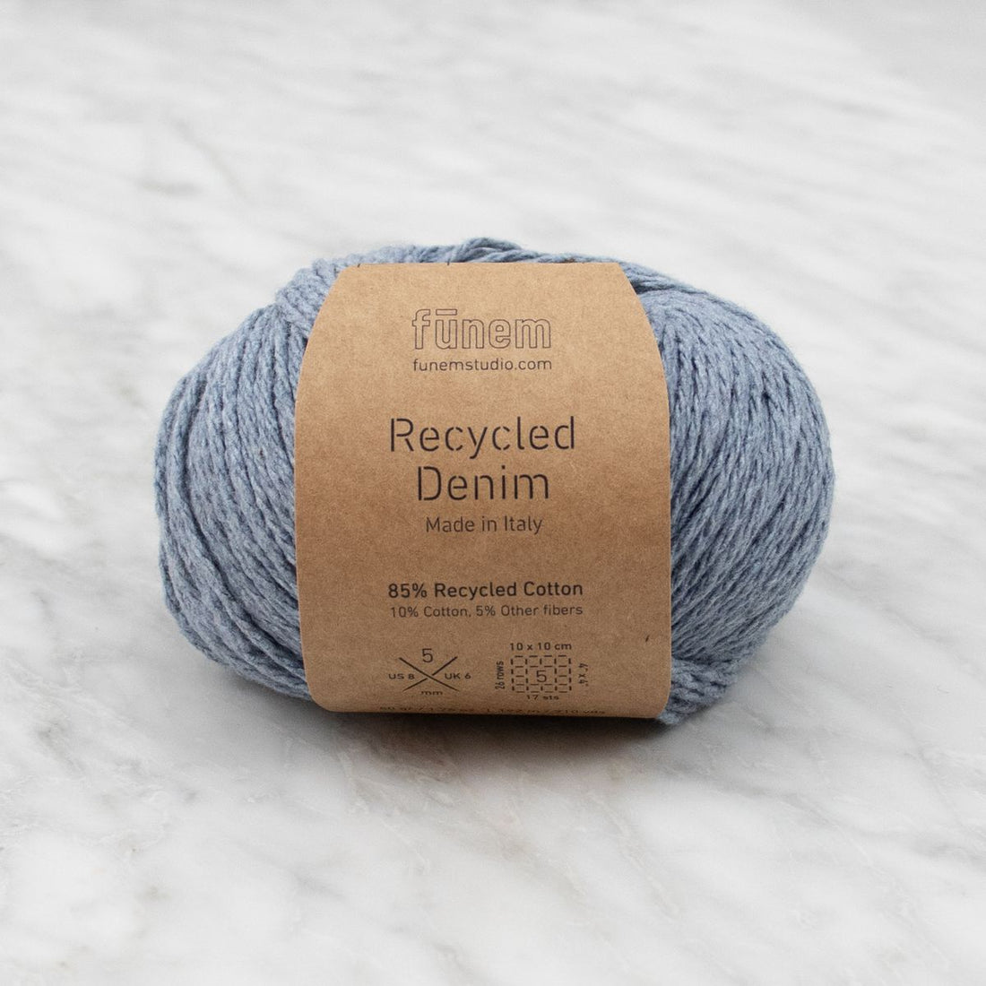 Recycled Denim Yarn - Light Blue (3ply)