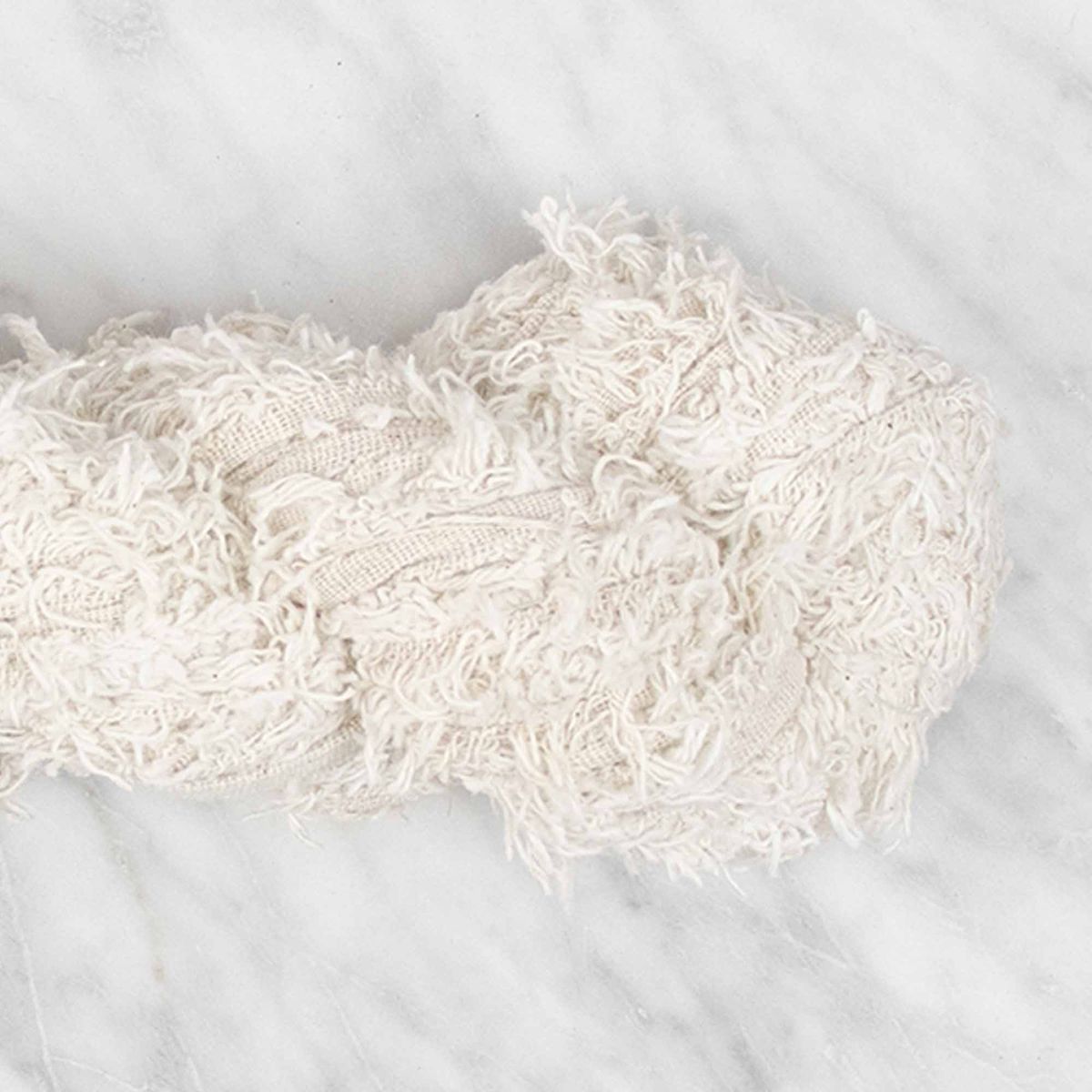 Cotton Frizz Ribbon - Woolly White - 100 grams