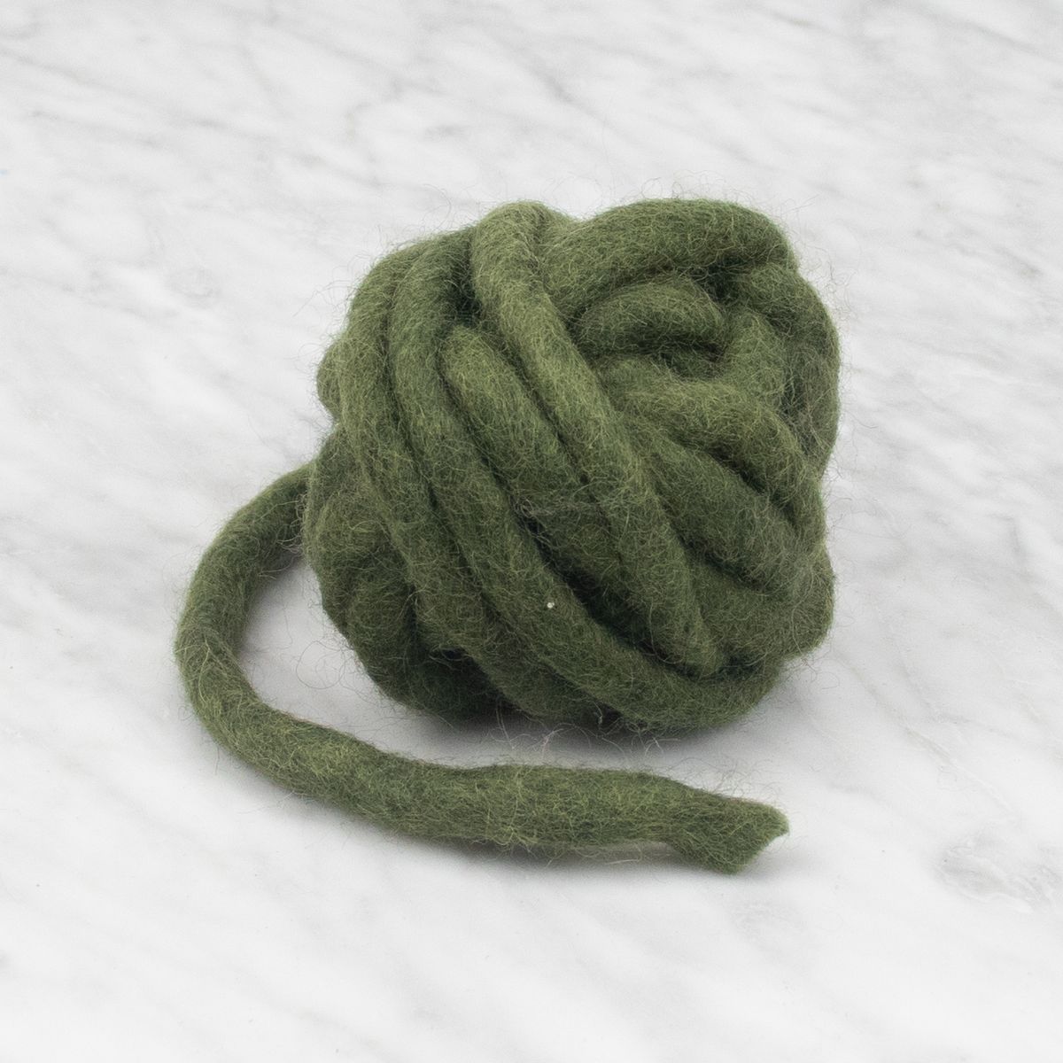 Chunky Felted Rope - Garden Green