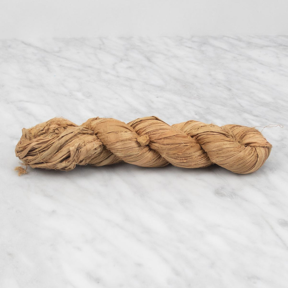 Recycled Sari Silk Ribbon - Antique Gold