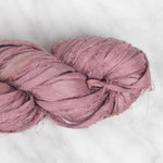 Recycled Sari Silk Ribbon - Hawthorn Rose - 100 grams