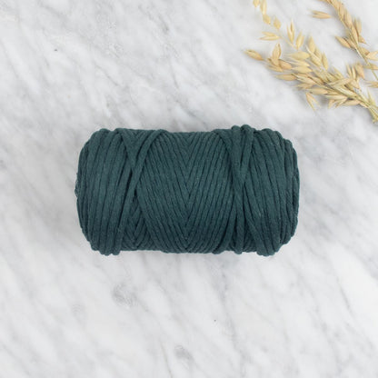 5mm Recycled Cotton String 0.5 kg Forest Green