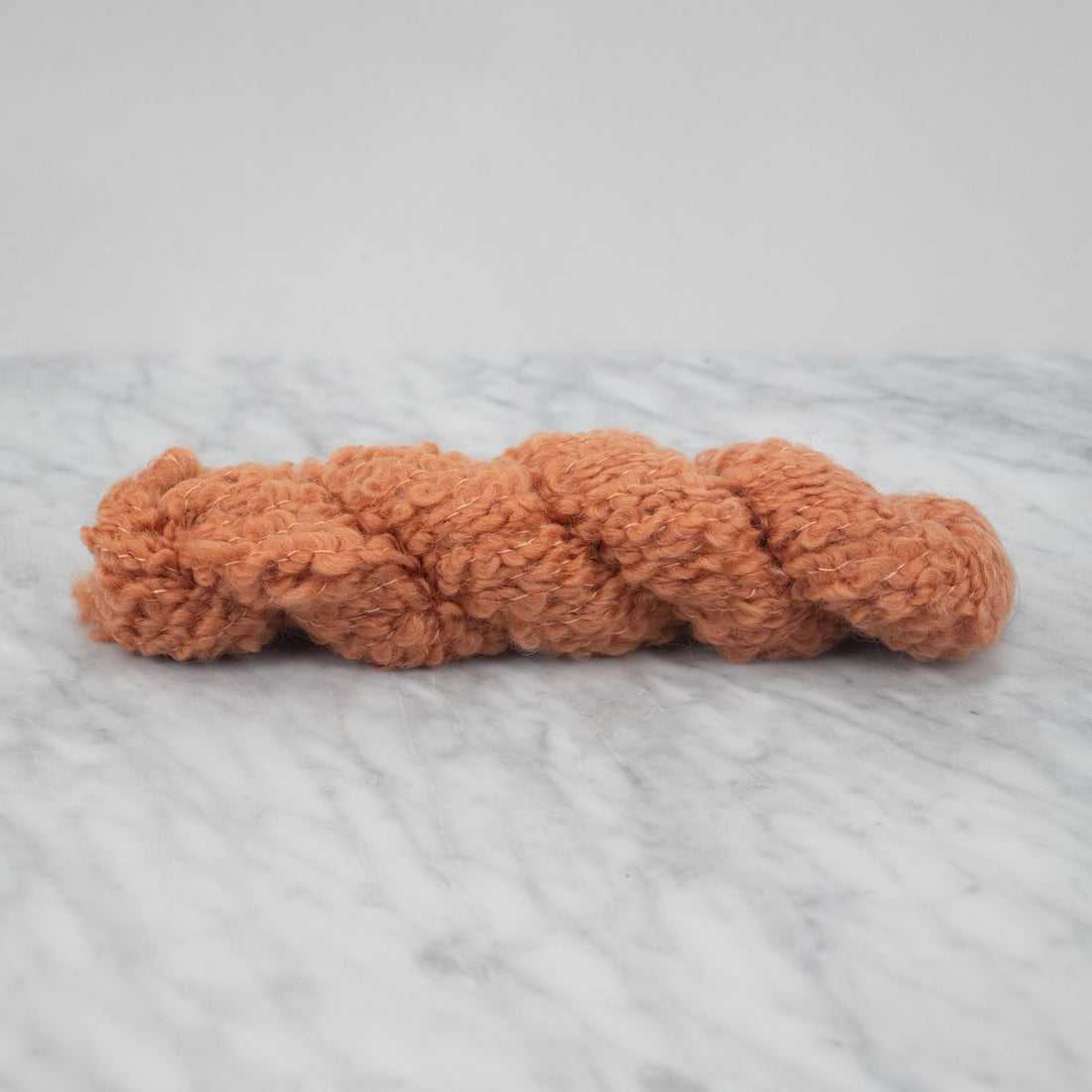 Merino Bouclé Yarn - Orange Rust - 100 grams
