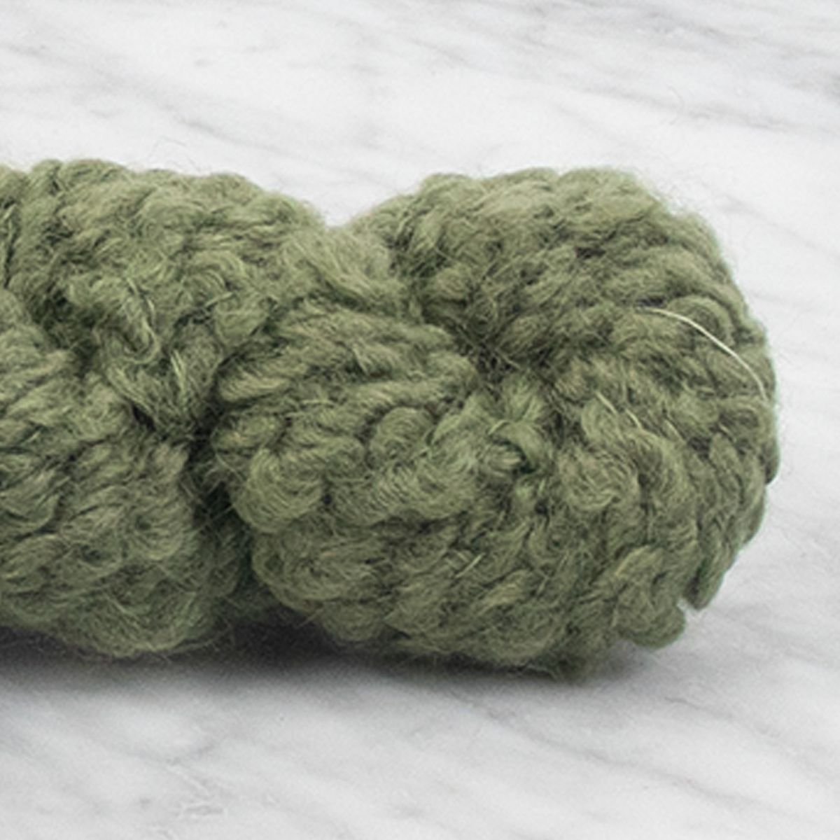 Merino Bouclé Yarn - Garden Green - 100 grams