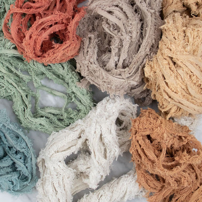 Cotton Frizz Ribbon - Woolly White - 100 grams