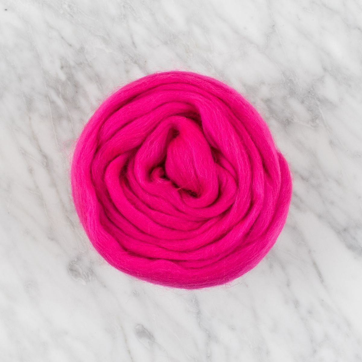 Merino Wool Roving - Fluo Pink