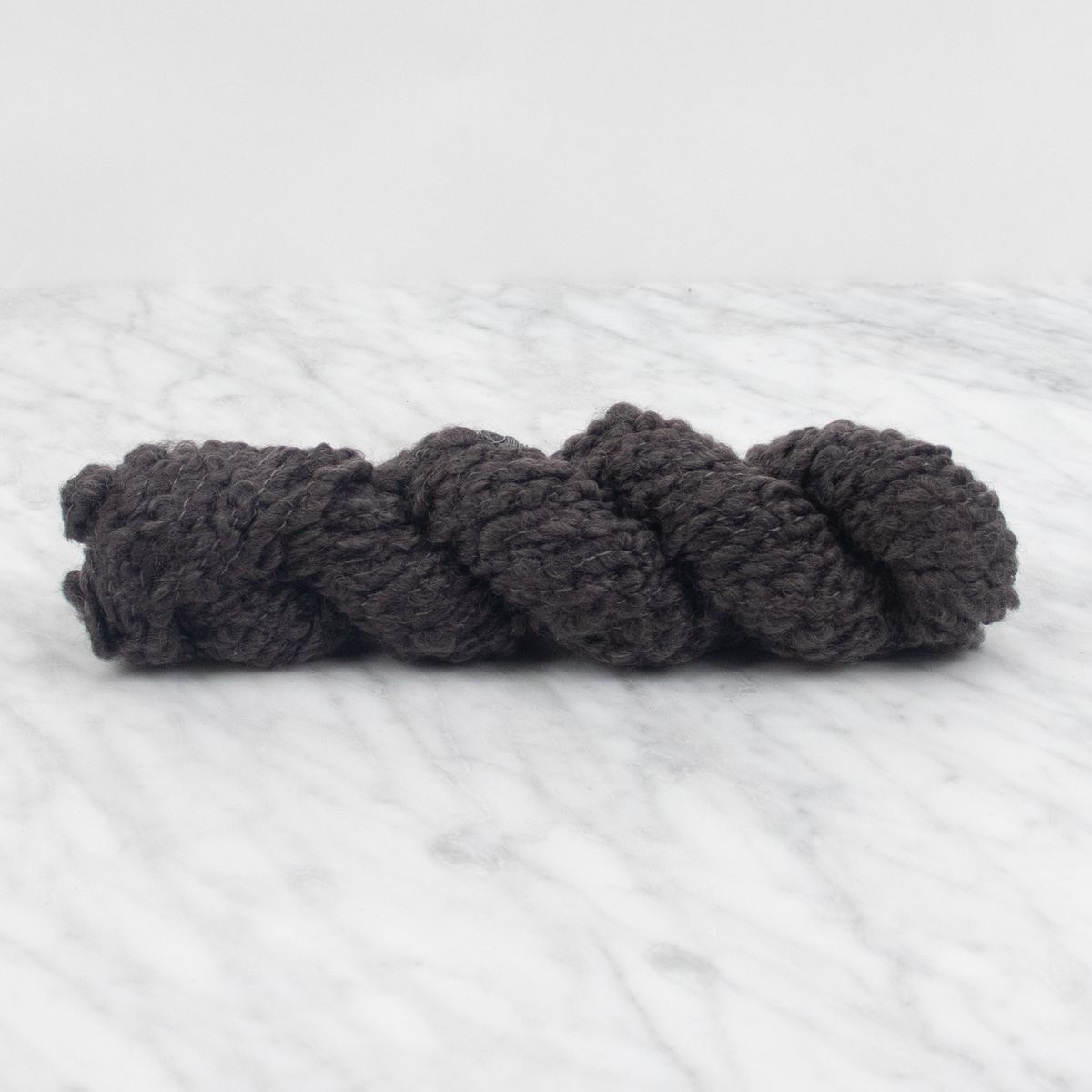 Merino Bouclé Yarn - Coal - 100 grams