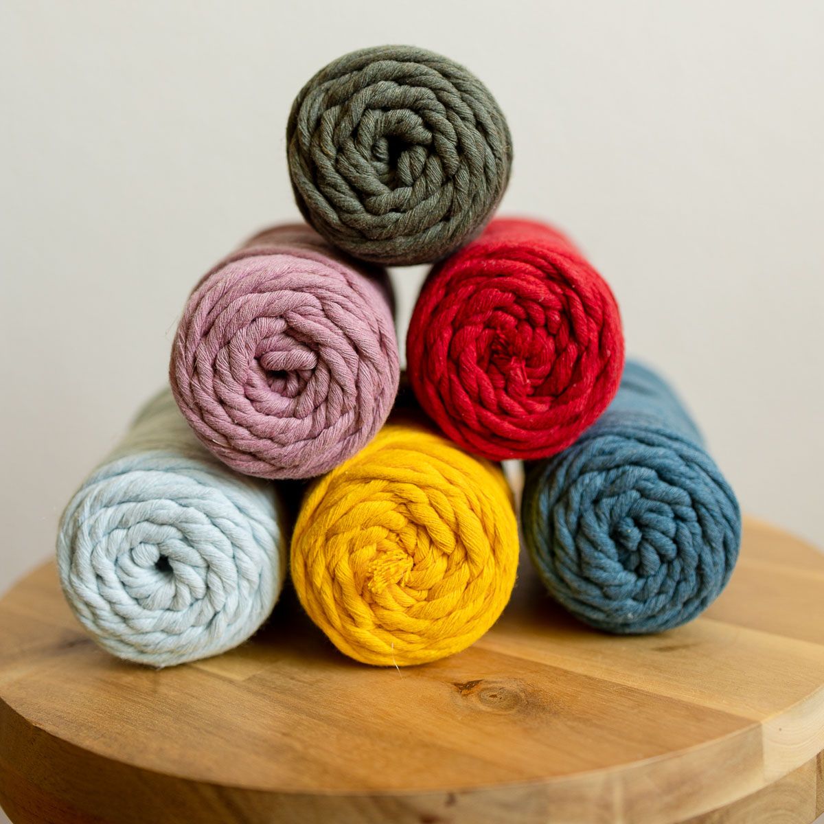 3 mm Recycled Cotton String 200gr / 7oz Lila