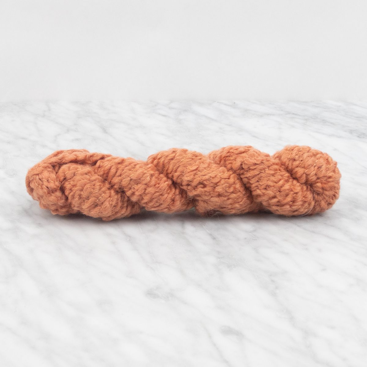 Merino Bouclé Yarn - Dark Peach - 100 grams