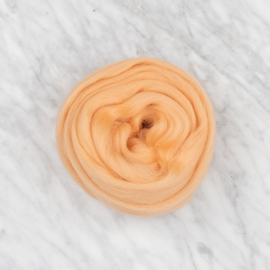 Organic Merino Wool Roving - Peach