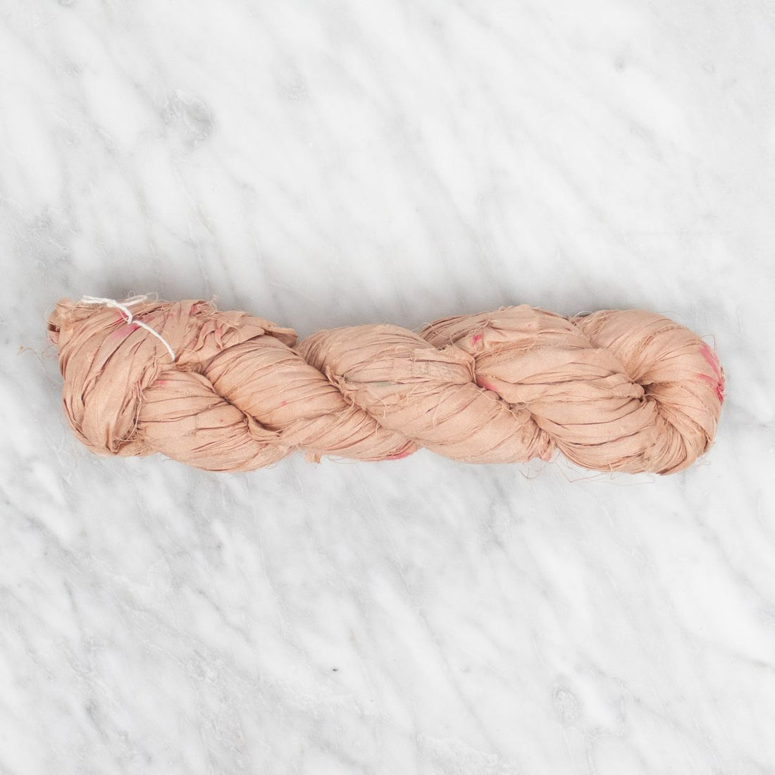 Recycled Sari Silk Ribbon - Muted Clay