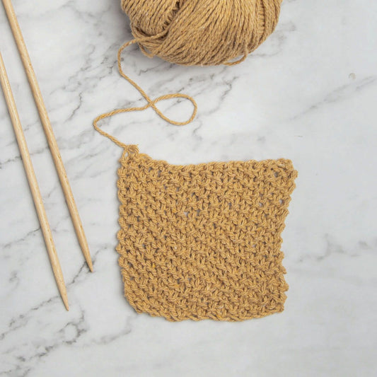 Recycled Denim Yarn - Ochre (3 ply)