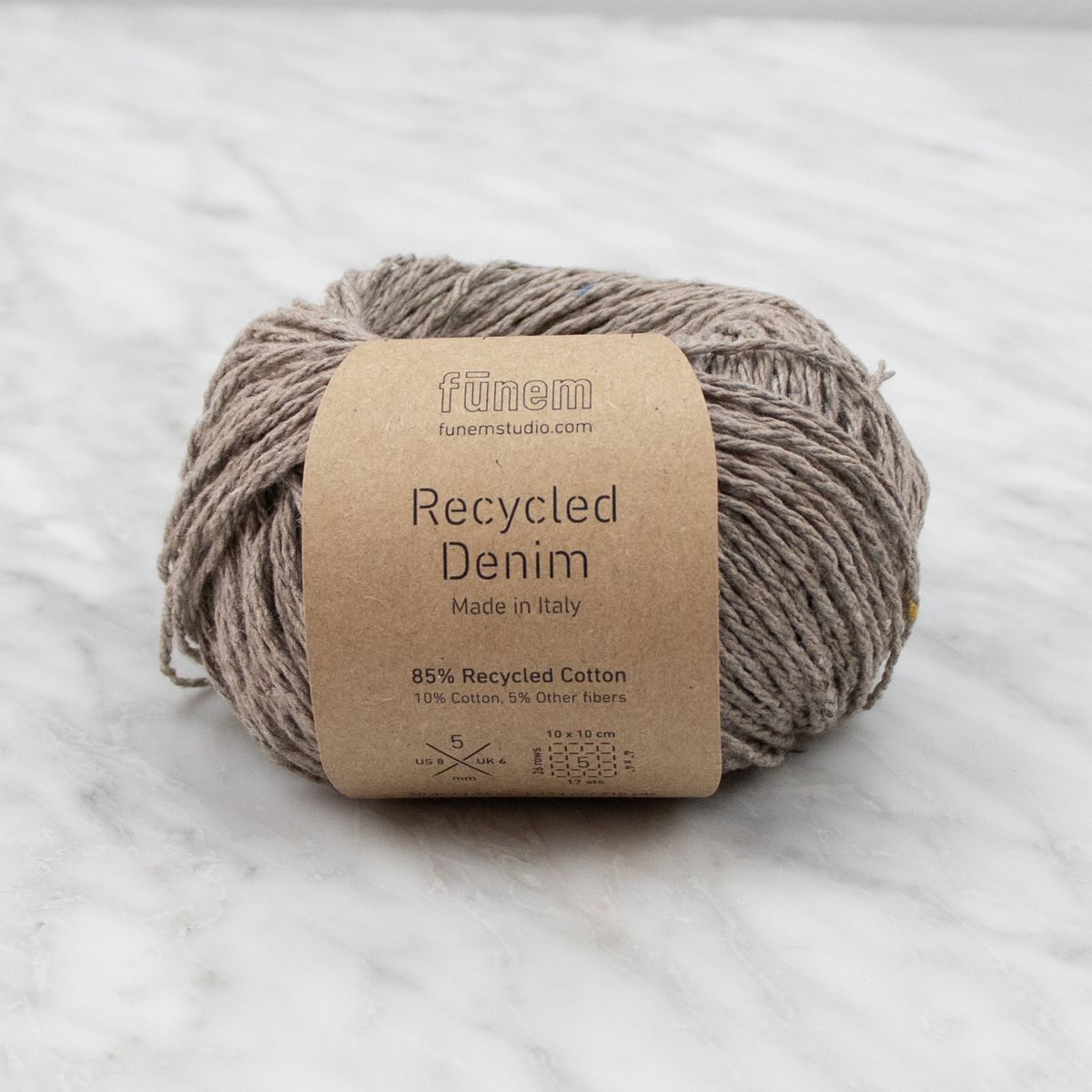 Recycled Denim Yarn - Taupe (3ply)