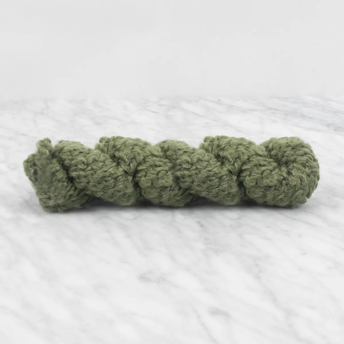 Merino Bouclé Yarn - Garden Green - 100 grams