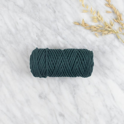 3 mm Recycled Cotton String 200gr / 7oz Forest Green