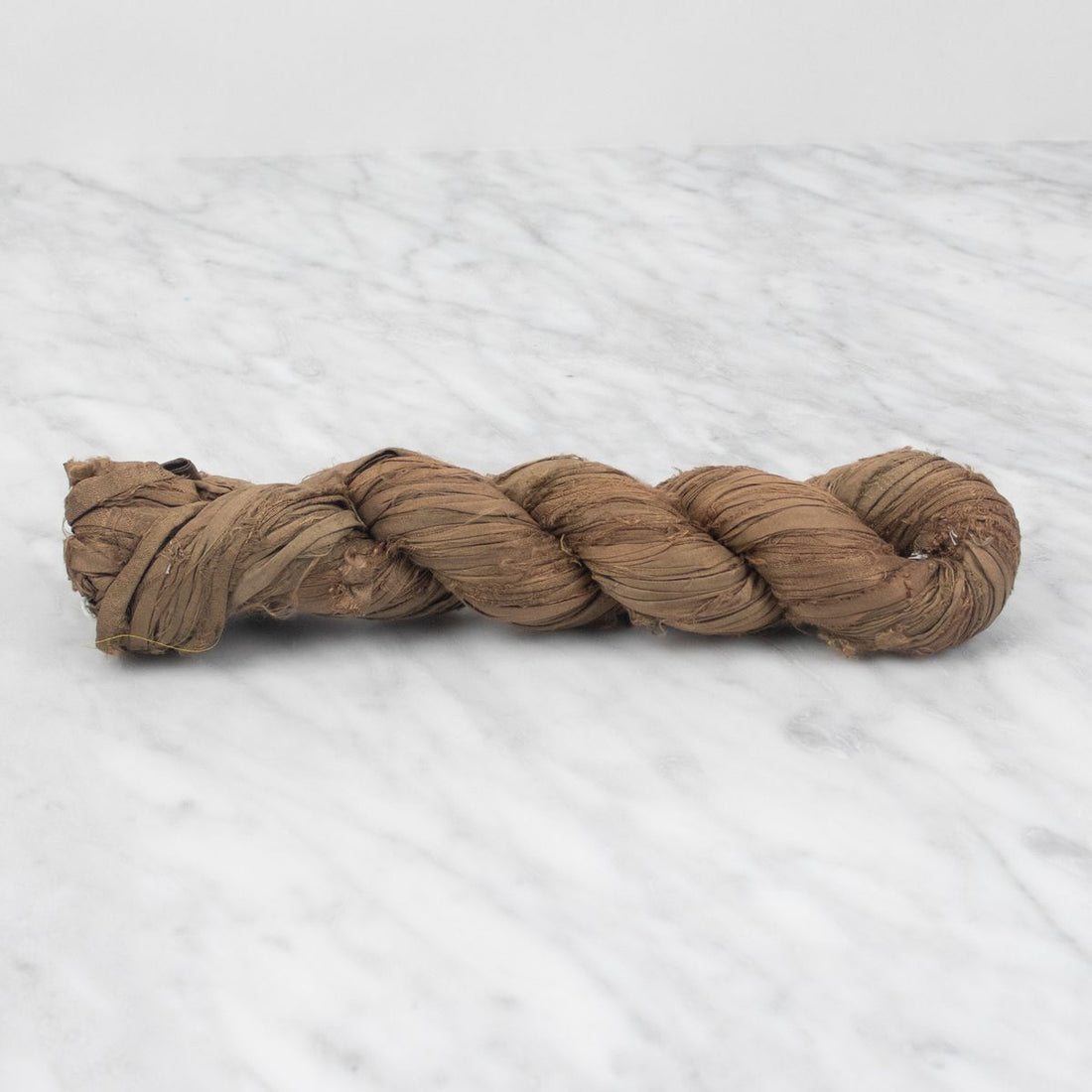 Recycled Sari Silk Ribbon - Bronze