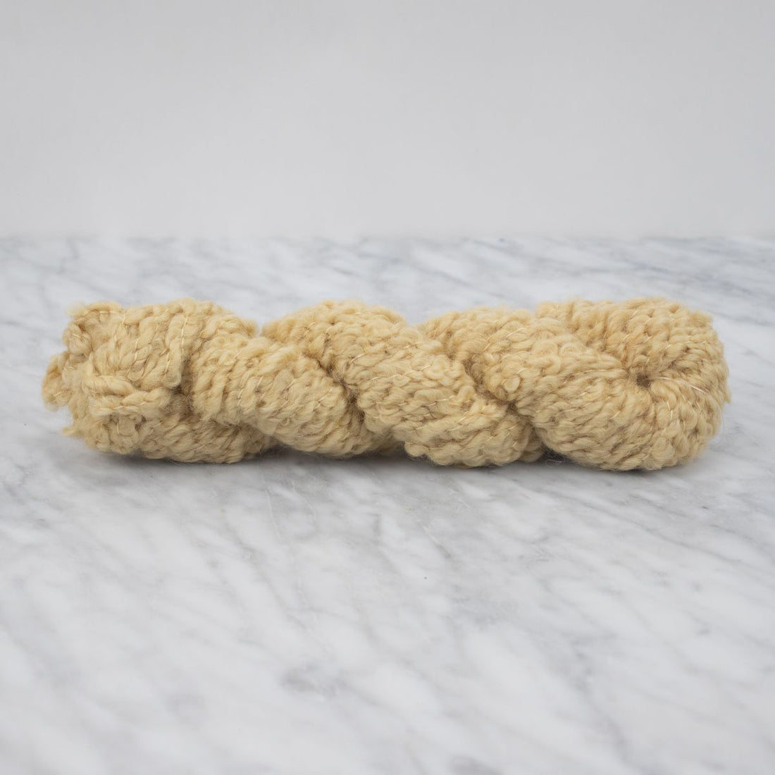 Merino Bouclé Yarn - Bright Peach - 100 grams