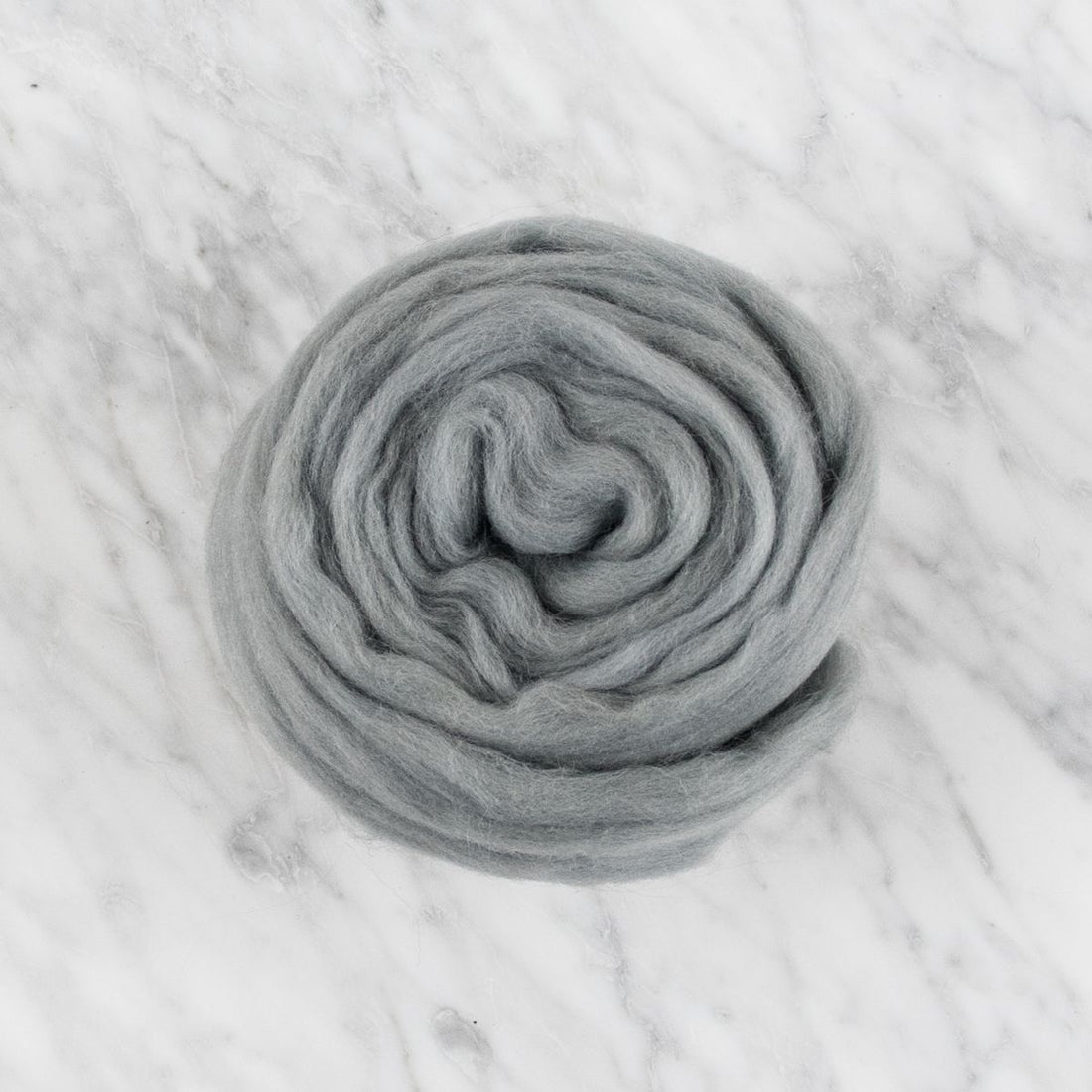 Organic Merino Wool Roving - Titanium