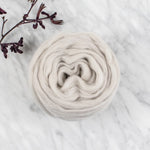 Organic Merino Wool Roving - Beige Blend