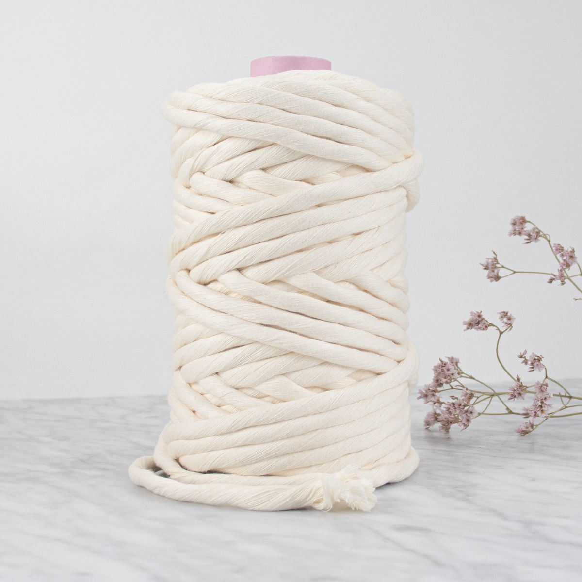 Egyptian Cotton String - 9mm - 1000 grams - Ivory