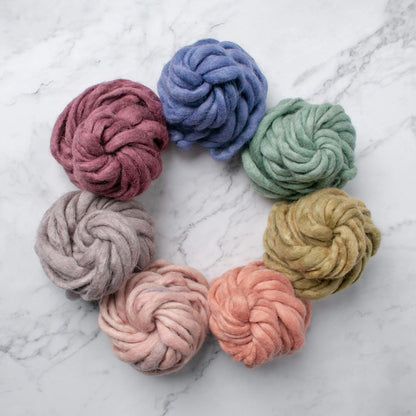 Chunky Wave Felted Yarn - Muted Clay - 100 grams