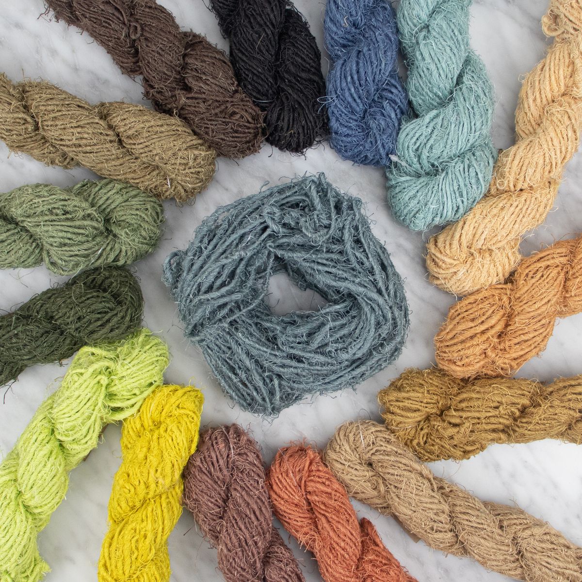 Recycled Linen Yarn - Antique Gold