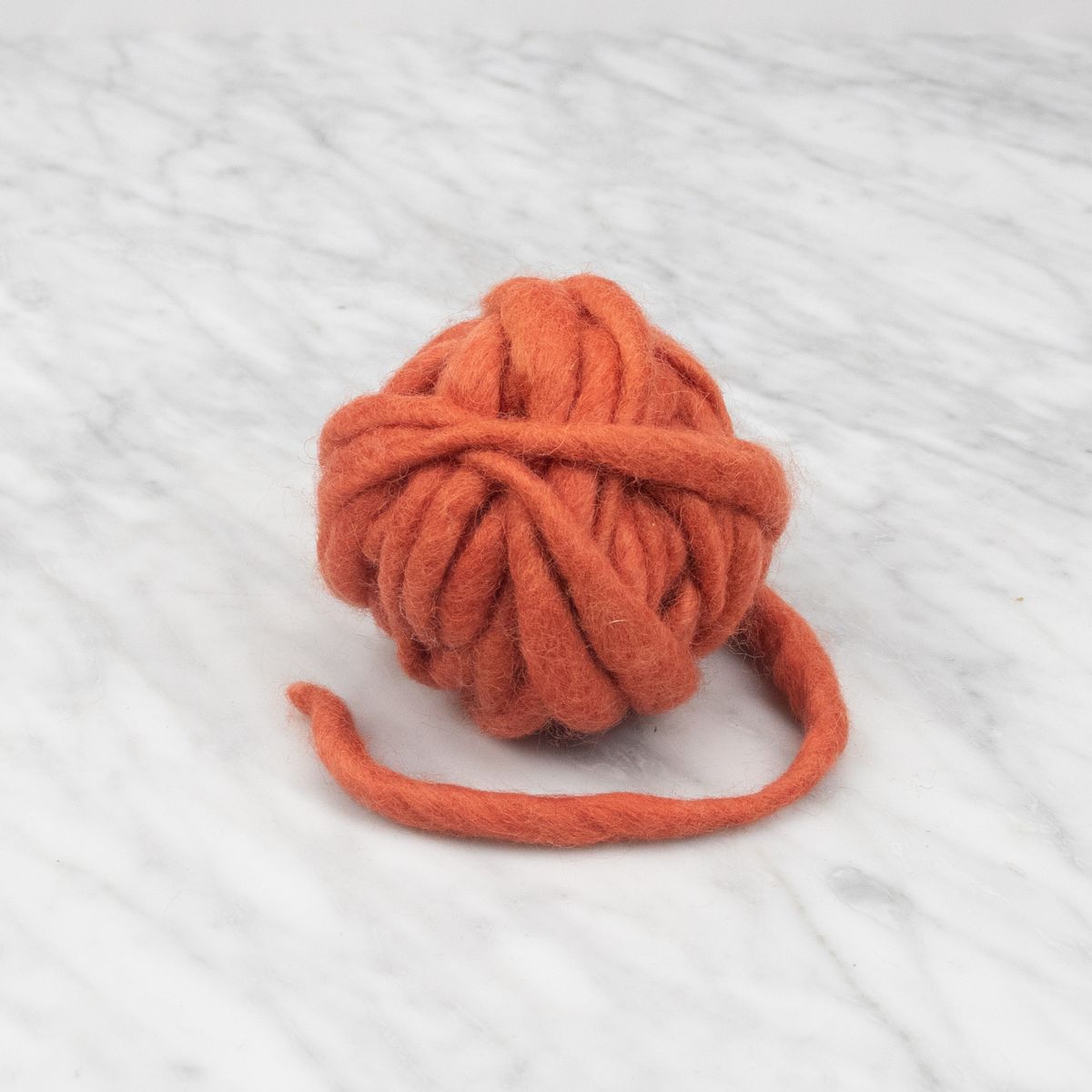 Chunky Wave Felted Yarn - Vermillion Orange