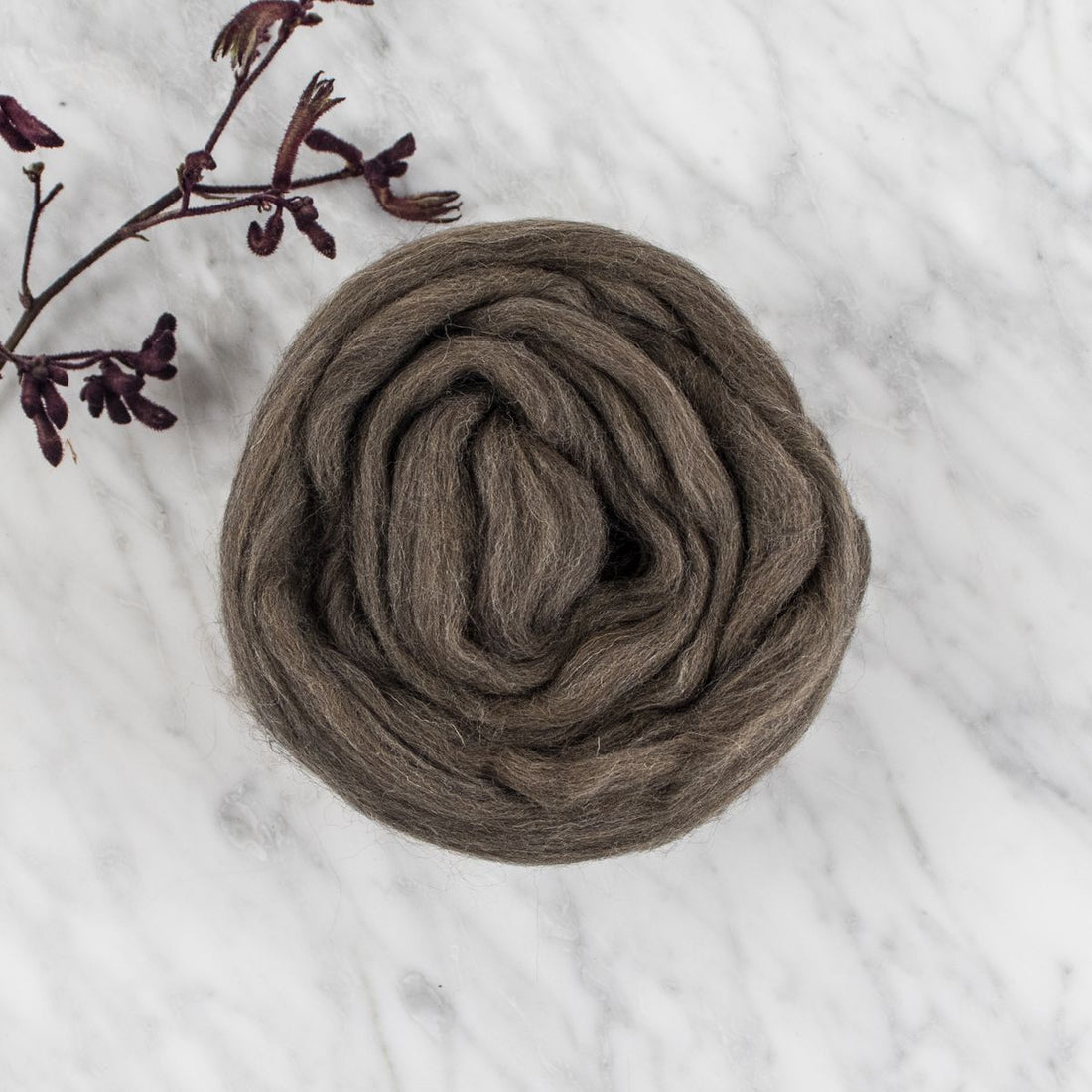 Organic Merino Wool Roving - Earth Blend