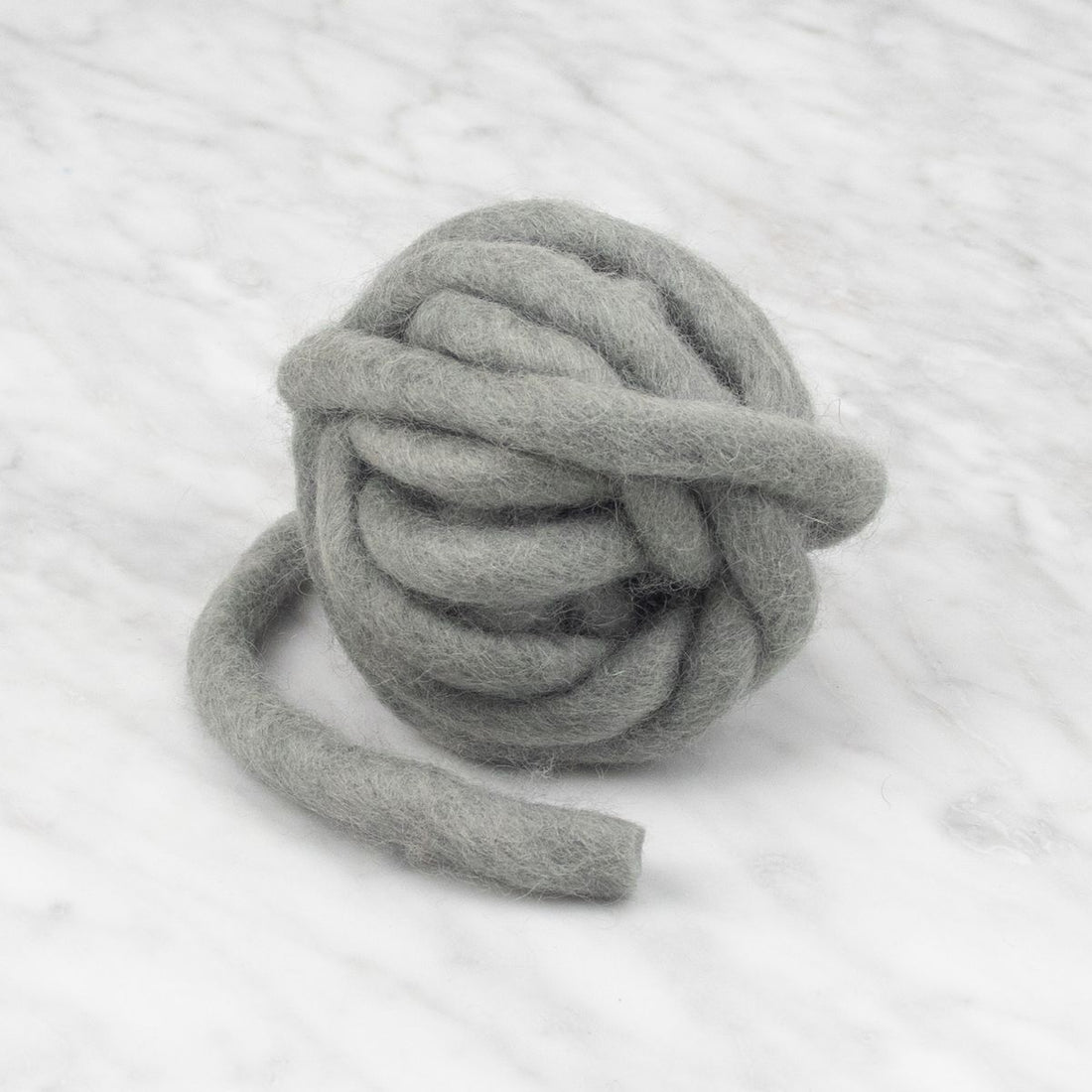 Chunky Felted Rope - Silver Grey