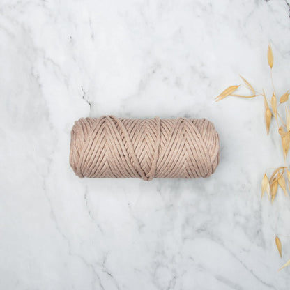 3 mm Recycled Cotton String 200gr / 7oz Beige