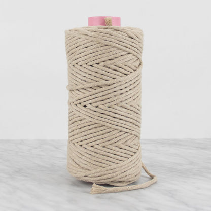 5mm Recycled Cotton String 0.5 kg - Sand