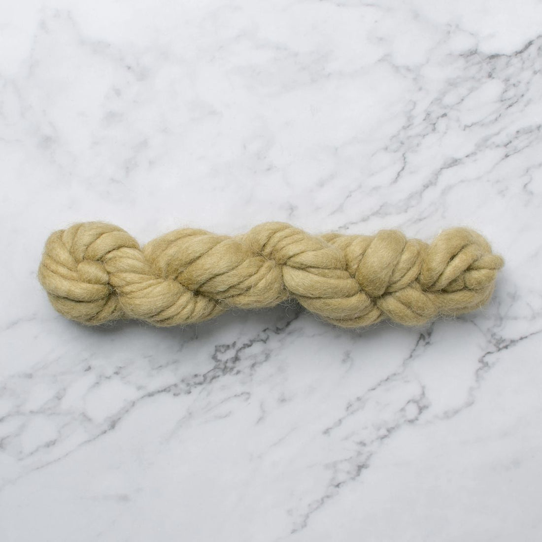 Chunky Wave Felted Yarn - Dried Moss - 100 grams