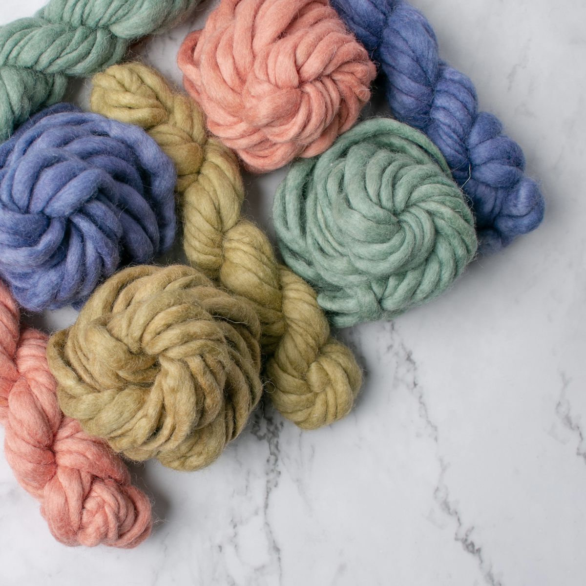Chunky Wave Felted Yarn - Muted Clay - 100 grams