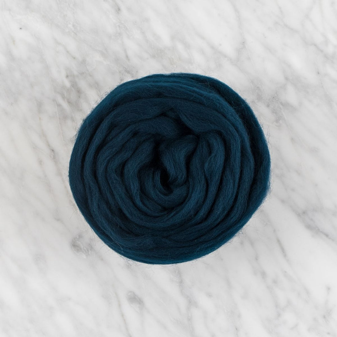 Organic Merino Wool Roving - Dark Petrol