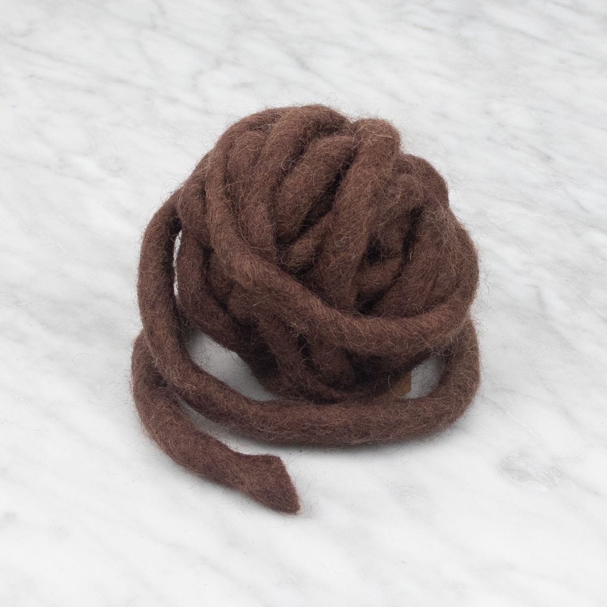 Chunky Felted Rope - Chocolate