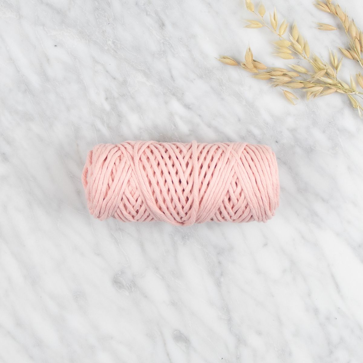 3 mm Recycled Cotton String 200gr / 7oz Sweet Pink